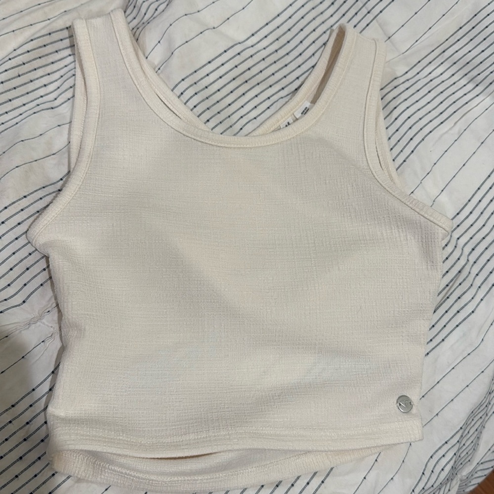 Roxy Women’s Good Keepsake XS cream cropped tank